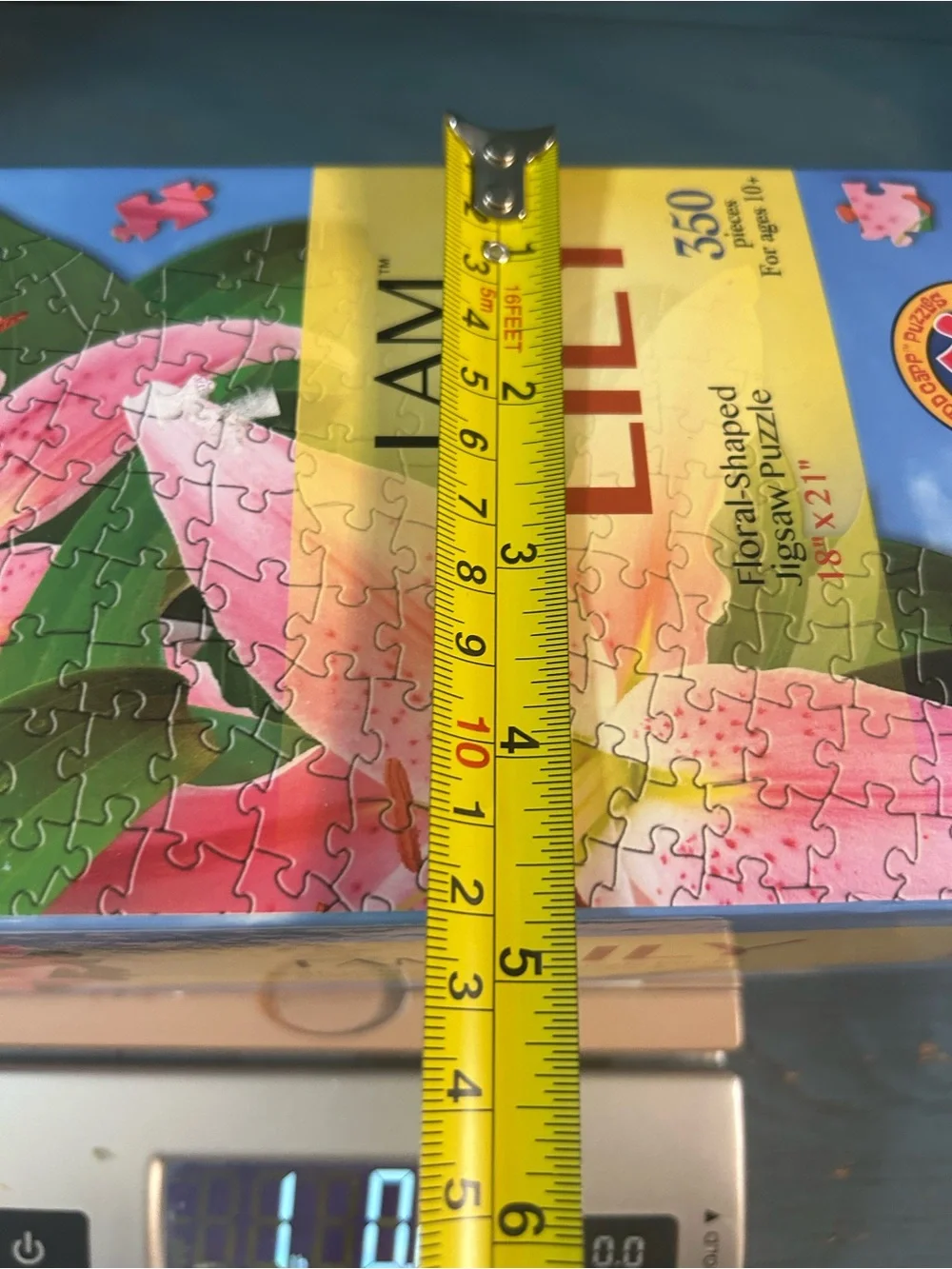 “I AM LILY” Floral Jigsaw Puzzle - Pink & Green | 350 Pieces